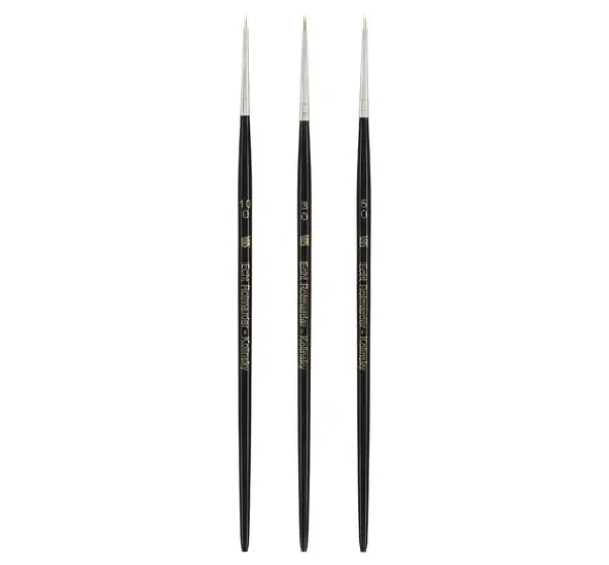 VBS Pinsel-Set Kolinsky-Rotmarder, 3er-Set