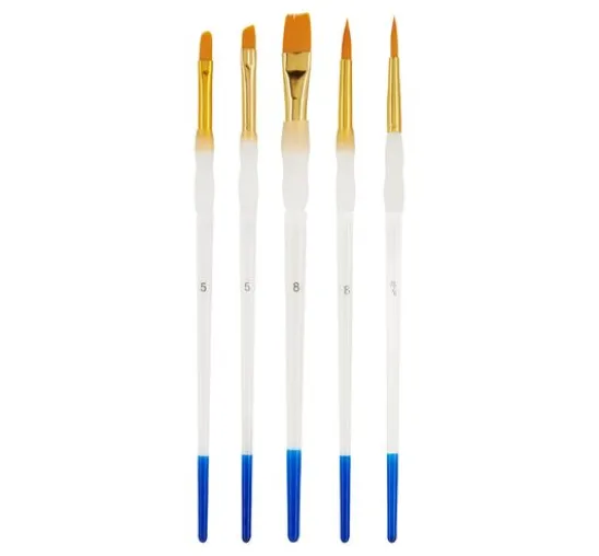 VBS Pinselset mit Softgriff, 5er-Set