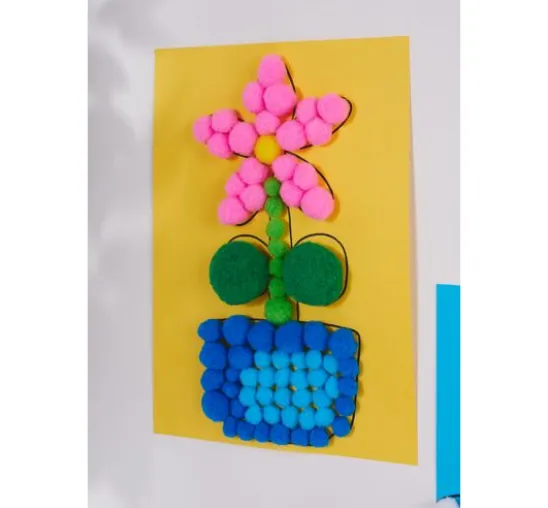 VBS Pompons "Farben & Größen Mix", 1.000 Stück