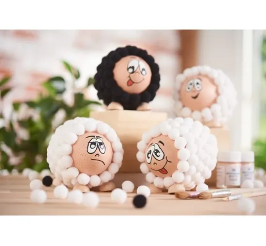 VBS Pompons, 15 mm, 60 Stück