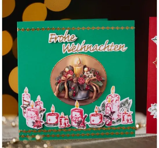 VBS Reliefsticker-Set "Frohe Weihnachten"