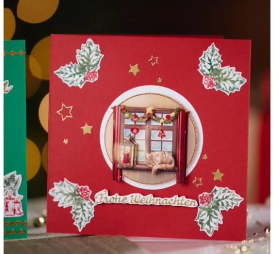VBS Reliefsticker-Set "Frohe Weihnachten"