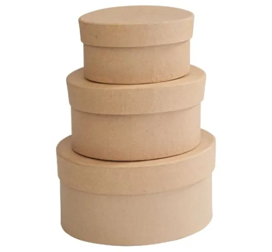VBS Schachteln „Oval“, 3er-Set