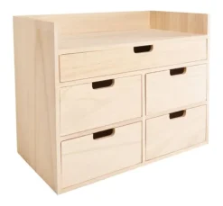 VBS Schreibtisch-Organizer Schubladenbox mit Ablage