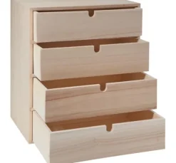 VBS Schubladenbox mit 4 Schubladen