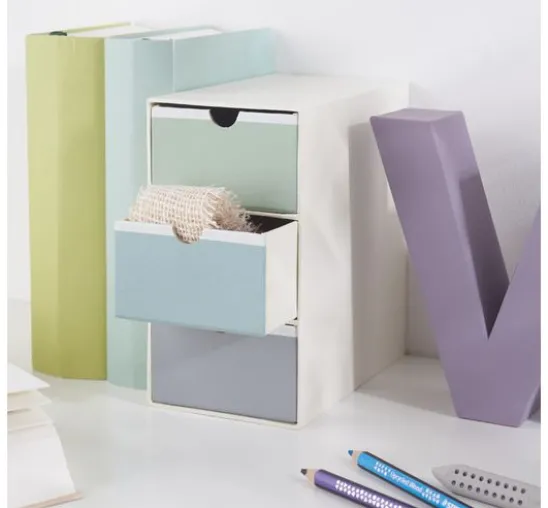 VBS Schubladenbox 3-schübig