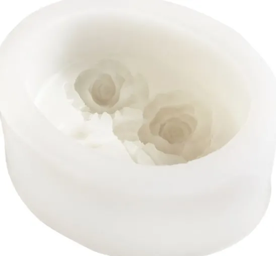 VBS Silikon-Seifengießform "Two Roses"