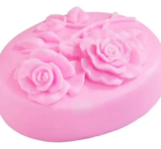 VBS Silikon-Seifengießform "Two Roses"