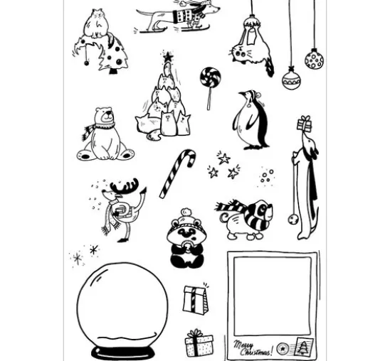 VBS Silikonstempel "Christmas Animals"
