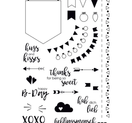 VBS Silikonstempel "Hugs and kisses"