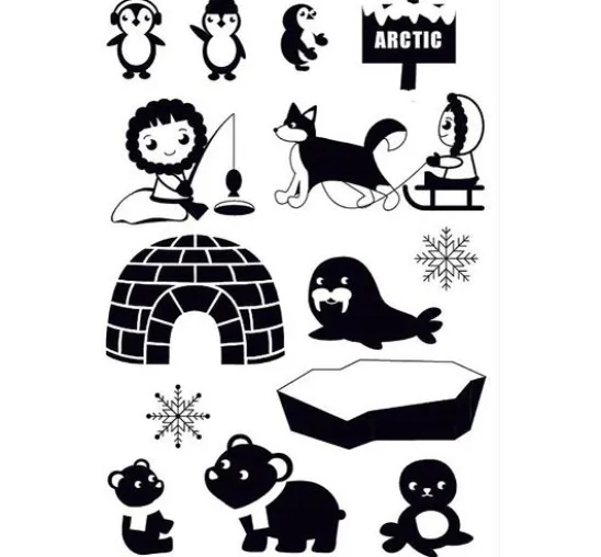 VBS Silikonstempel "Polarwelt"