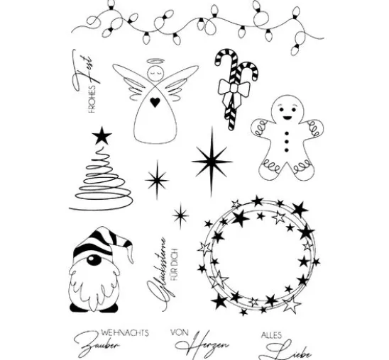 VBS Silikonstempel "Weihnachtszauber"