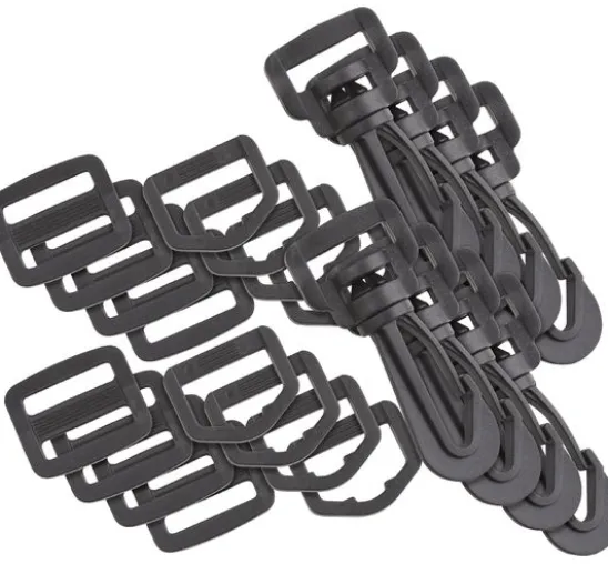 VBS Taschenzubehör-Set "Karabiner, D-Ring und Leiterschnalle", 30-tlg