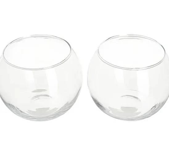 VBS Teelichtglas "Bowl", Ø 10,5 cm, 2 Stück