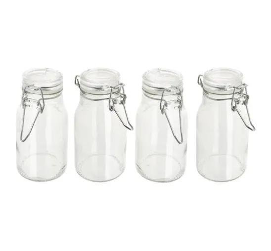 VBS Vorratsglas mit Bügelverschluss, 170 ml