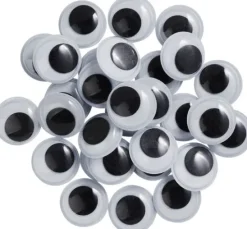 VBS Wackelaugen zum Aufkleben "Rund", 20 mm, 30 Stück