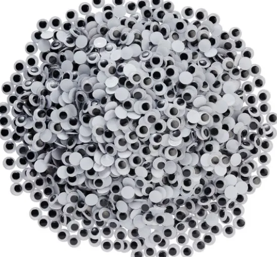 VBS Wackelaugen zum Aufkleben "Rund", 12 mm, 1.500 Stück