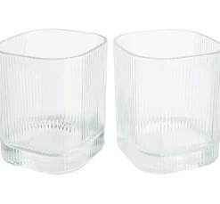 VBS Windlicht-Glas "Ruby", 2 Stück