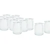 VBS XXL Glaswindlicht-Vase "Grooves", 12 Stück