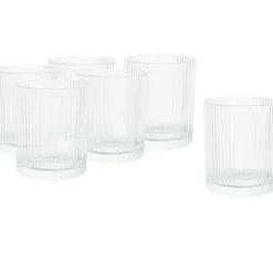 VBS XXL Windlichtglas "Relax", geriffelt, 6 Stück