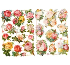 Vintage-Glanzbilder "Rosen"
