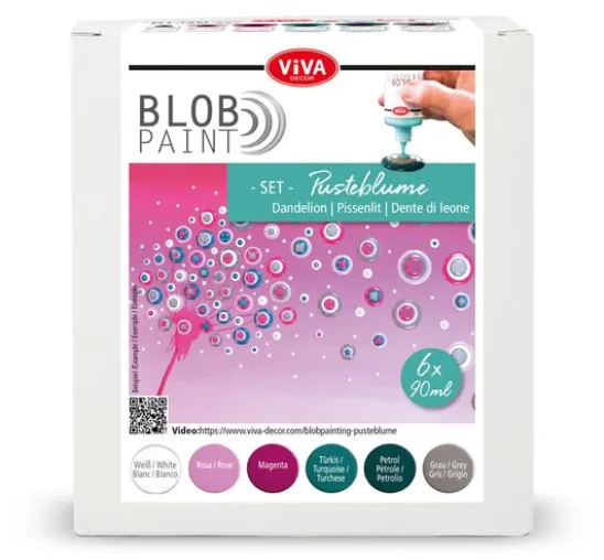 Viva Decor Blob Paint Farb-Set "Pusteblume"