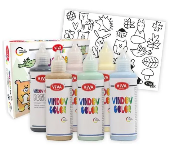 Viva KIDS Window Color-Set "Nordic Friends"