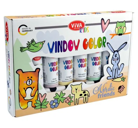 Viva KIDS Window Color-Set "Nordic Friends"