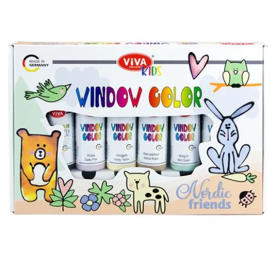 Viva KIDS Window Color-Set "Nordic Friends"