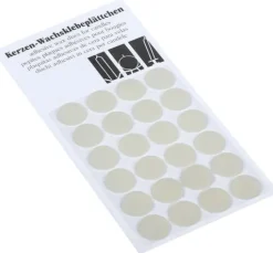 Wachs-Klebeplättchen, 24 Stück