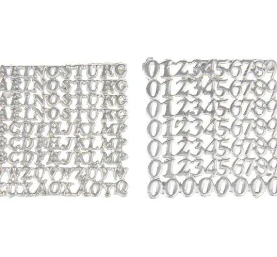 Wachsset "Zahlen & Buchstaben"