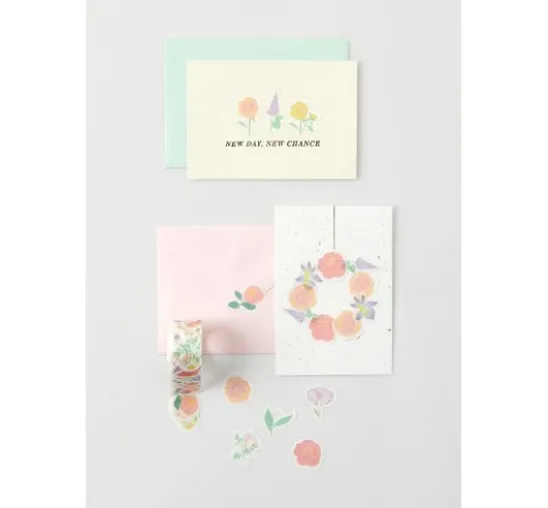 Washi Sticker "Blumen Pastell"