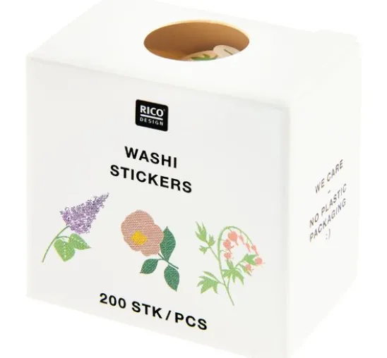 Washi Sticker "Blumen Pastell"