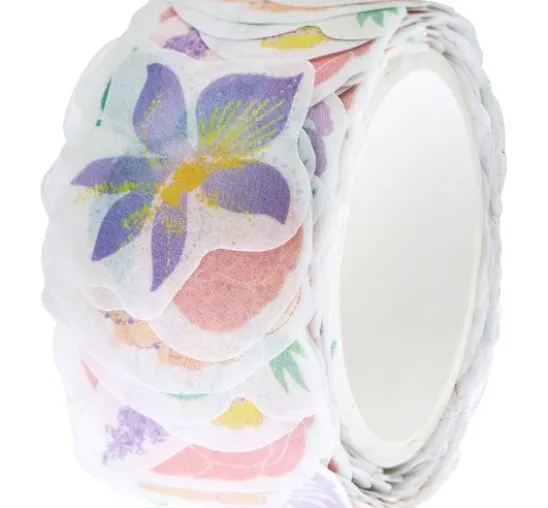 Washi Sticker "Blumen Pastell"