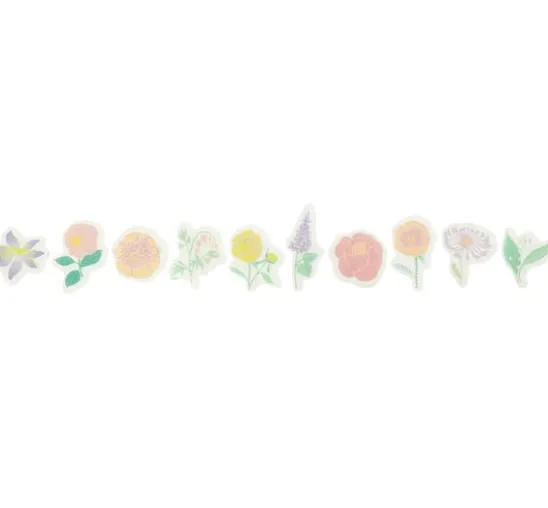 Washi Sticker "Blumen Pastell"