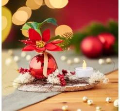 Weihnachtsarrangement mit Tanne