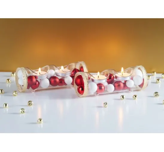 Weihnachtskugeln aus Glas am Draht