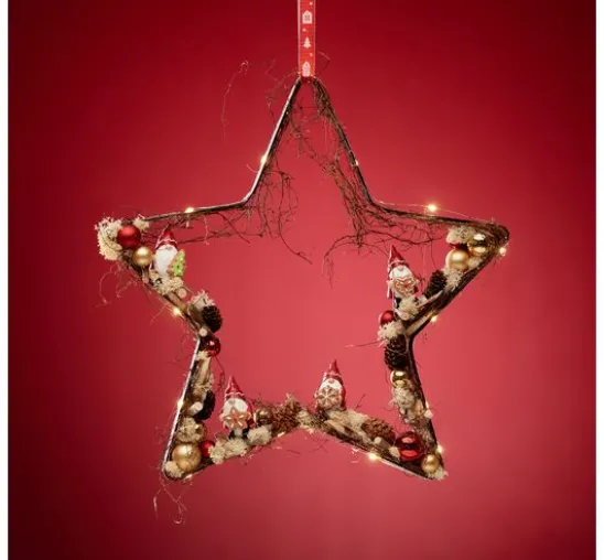 Weihnachtskugeln aus Glas am Draht