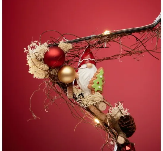 Weihnachtskugeln aus Glas am Draht