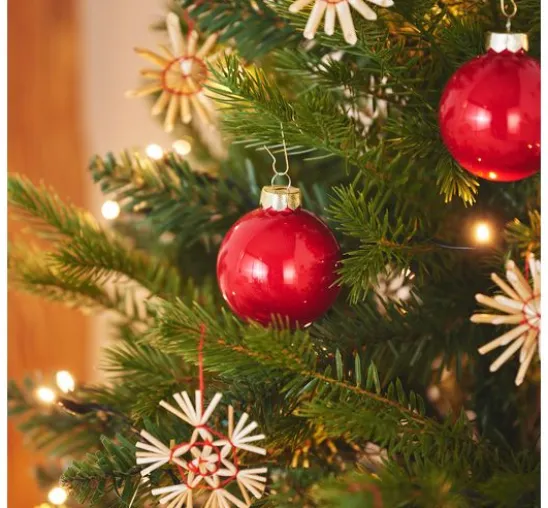 Weihnachtskugeln aus Glas, Ø 6cm