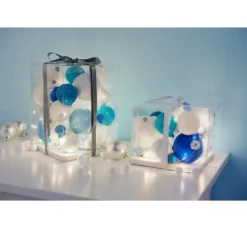 Weihnachtskugeln aus Kunststoff, 12 Stück
