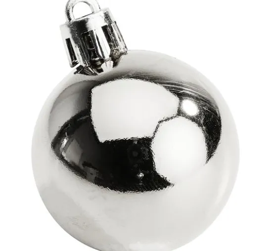 Weihnachtskugeln aus Kunststoff, 10 Stück, Ø 4,4 cm
