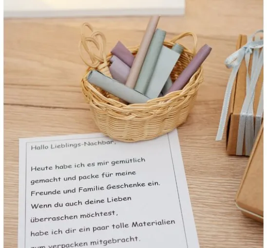 Wichtel-Set "Wäschekorb & Teppichklopfer"