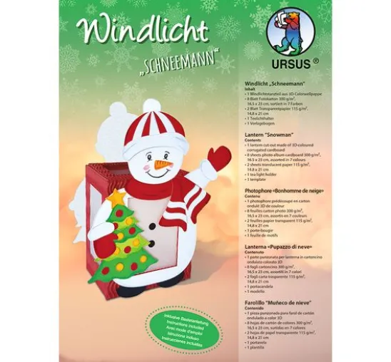 Windlicht "Schneemann"