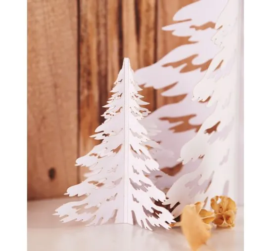 Winterliche Papierszenerie "Elche"